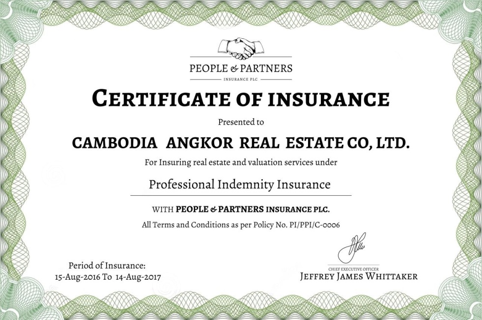 Certificate of Insurance