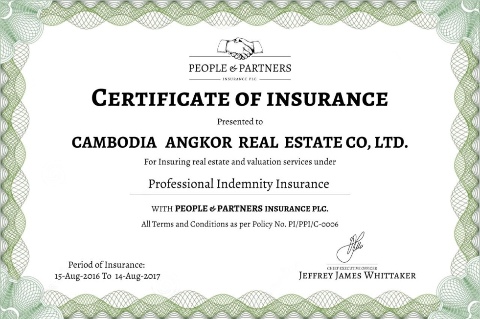 Certificate of Insurance